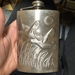 Colibri Stainless Steel Flask Mallard Ducks 6oz